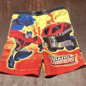 Hasbro Transformers Kids Shorts in Red and Yellow
